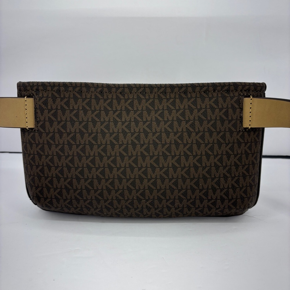 Michael Kors Chocolate Brown Logo Belt Bag Fanny Pack Brand New With Tags Womens - Picture 2 of 14